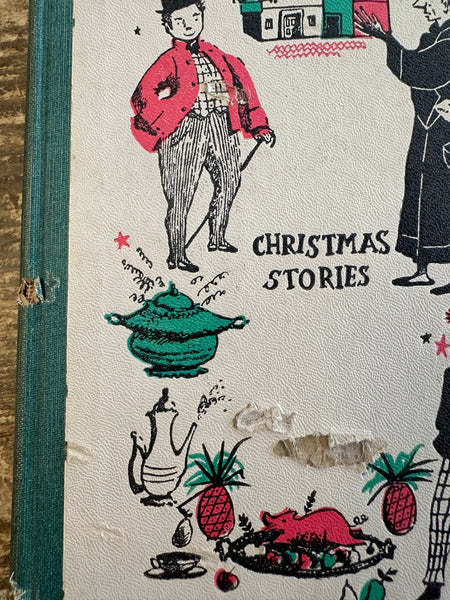 1955 Christmas Stories cover damage