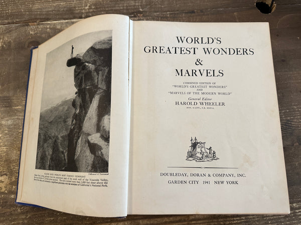 1941 World's Greatest Wonders and Marvels title page