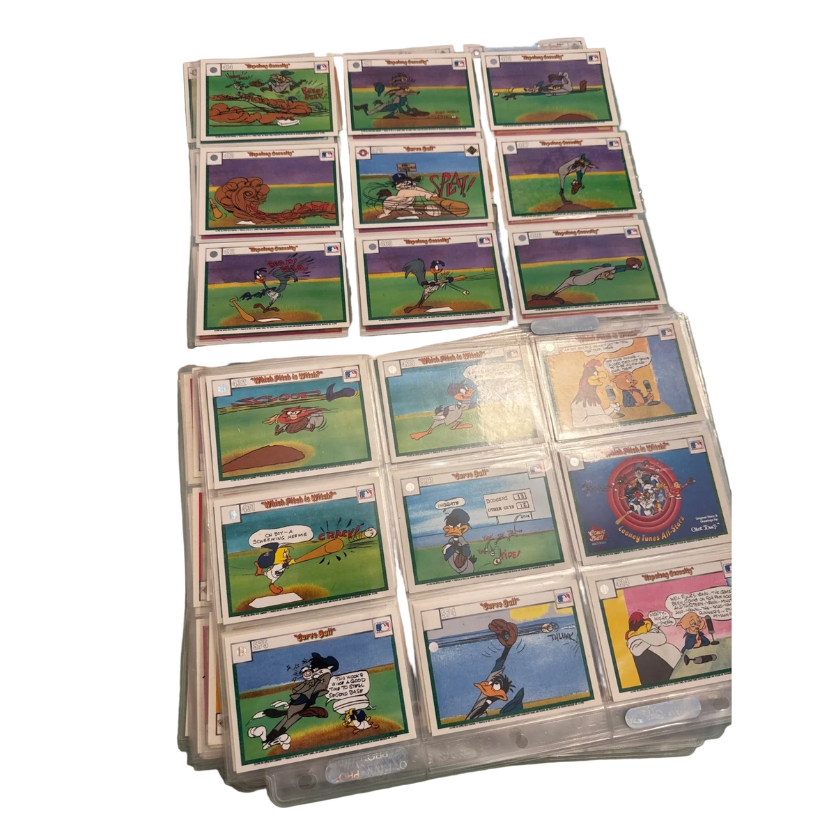 Looney Tunes 1990 198 Card Mixed Set By Upper Deck MLB Baseball Theme ...