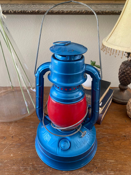 Antique Dietz No 100 NY USA Blue Lantern
