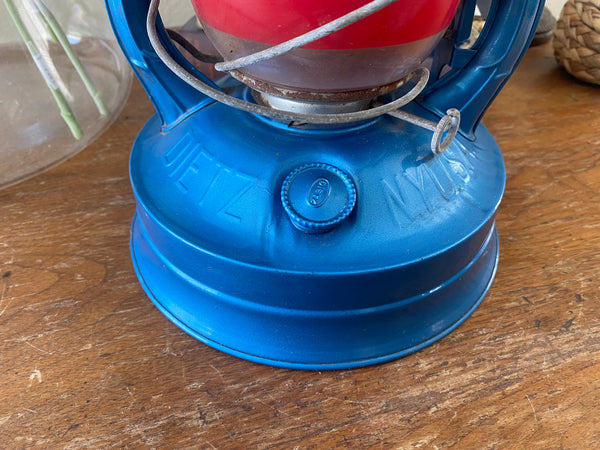 Antique Dietz No 100 NY USA Blue Lantern Cap