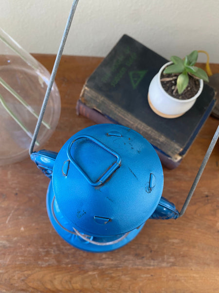 Antique Dietz No 100 NY USA Blue Lantern Topn 