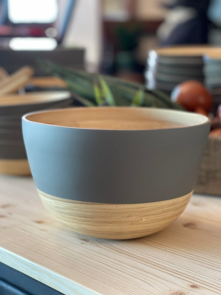 Bamboo bowls  matte Gray