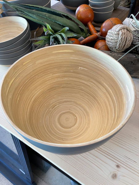 Bamboo bowls  matte Gray