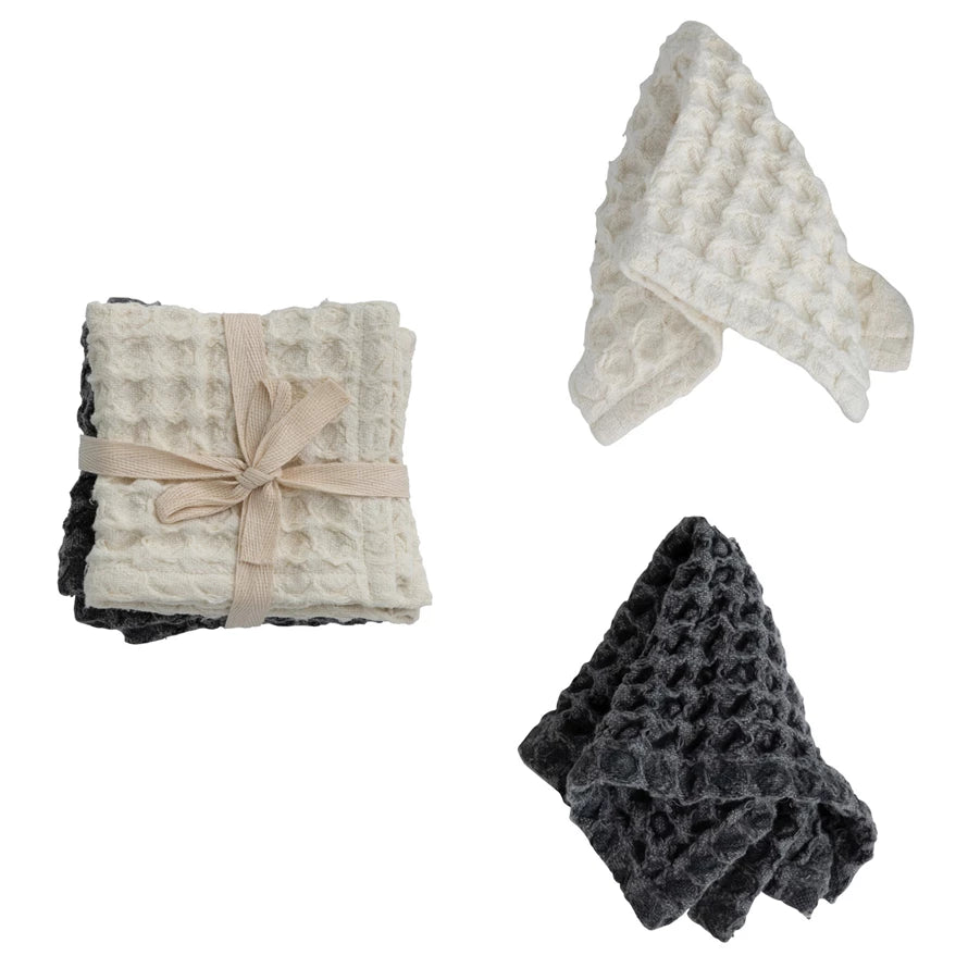 Cotton Waffle Weave Dish Cloths w/ Loops – Loved Homestead