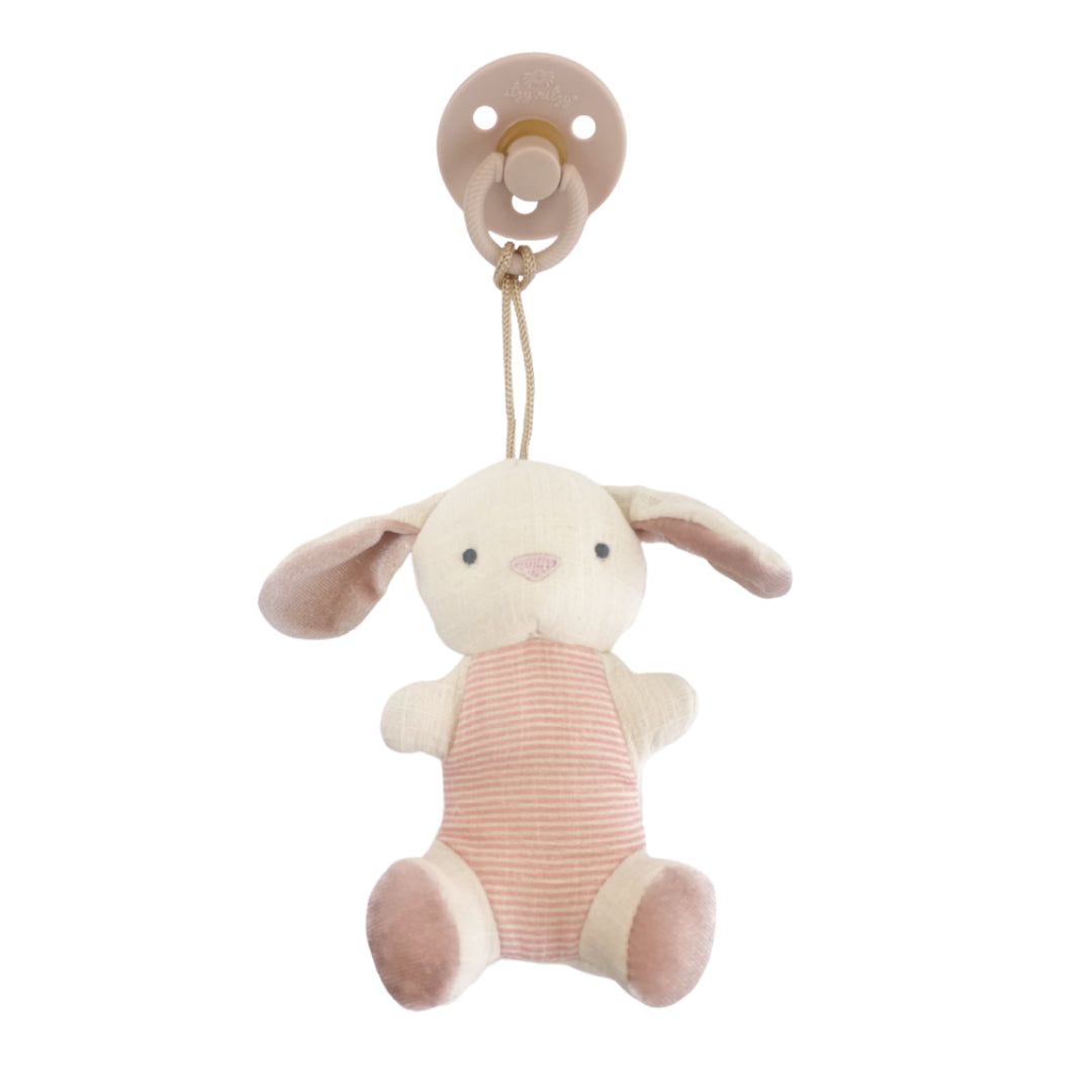 Natural Rubber Pacifier & Stuffed Animal