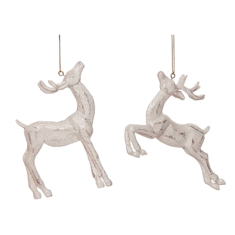 Christmas Resin Glamorous Reindeer Ornament