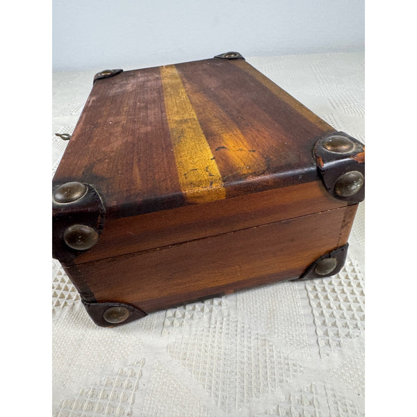 Antique Campaign Shaving Chest Victorian Gentlemans Barbers Travel Case Wood