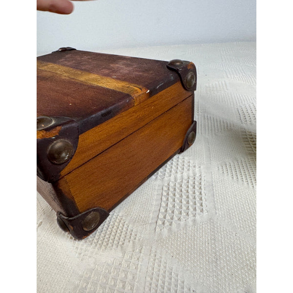 Antique Campaign Shaving Chest Victorian Gentlemans Barbers Travel Case Wood
