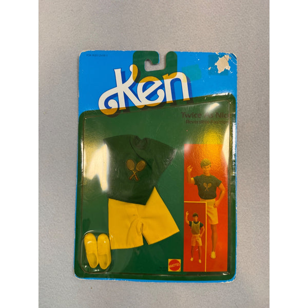 Ken Vintage Mattel Twice as Nice Reversible Fashions 9113 Tennis 1980s NWB