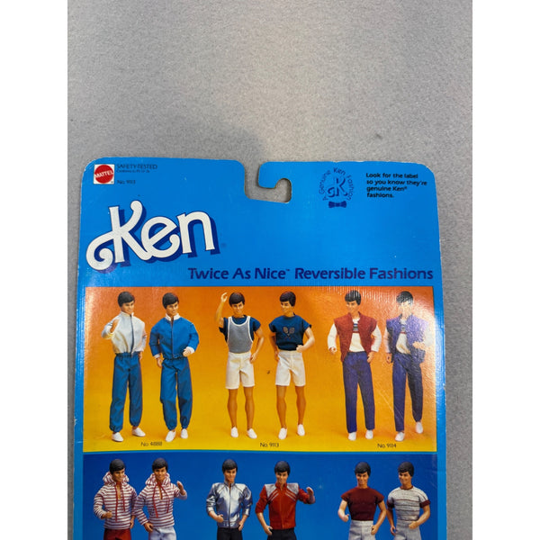 Ken Vintage Mattel Twice as Nice Reversible Fashions 9113 Tennis 1980s NWB