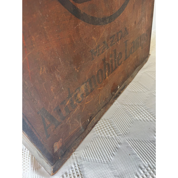 Vintage Westinghouse Mazda Automobile Lamp Display Cabinet With Original Boxes