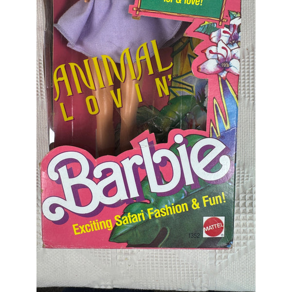 Animal Lovin Nikki Barbie Doll w Lion Cub By Mattel 1994 Safari Fashion 1352 NIB