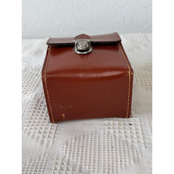 Bolsey Model B2 35mm Camera Wollensak Anastigmat 44mm f/3.2 Lens & Leather Case