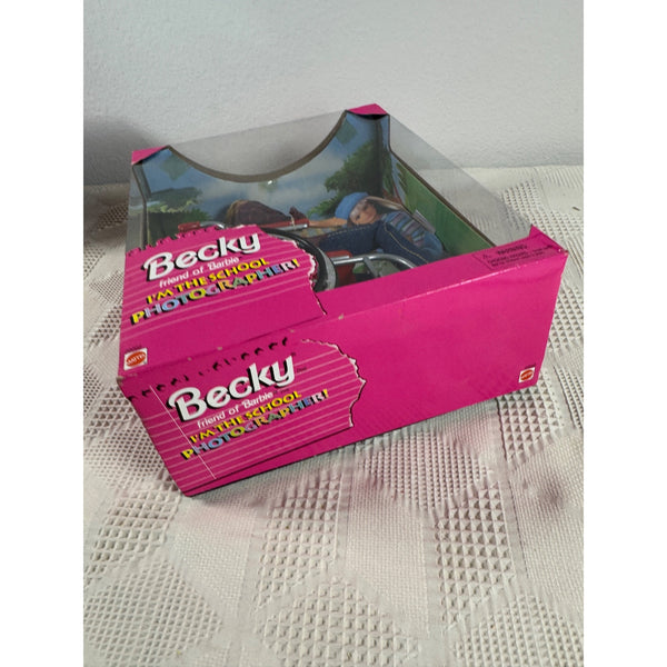 Becky School Photographer Barbie Doll 1998 Mattel Collectors Edition 20202 NIB