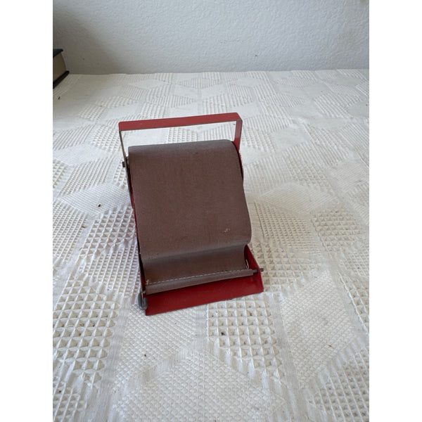 Vintage Buckhorn Liggett and Myers Red Metal Cigarette Roller With Felt Belt
