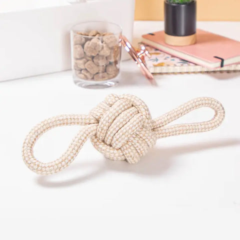 Hemp Rope Toy - Ball with 2 Handles