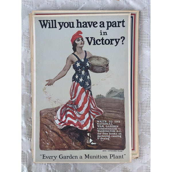 Vintage 1964 Reproduction U S Propaganda Posters War and Americana set of 8