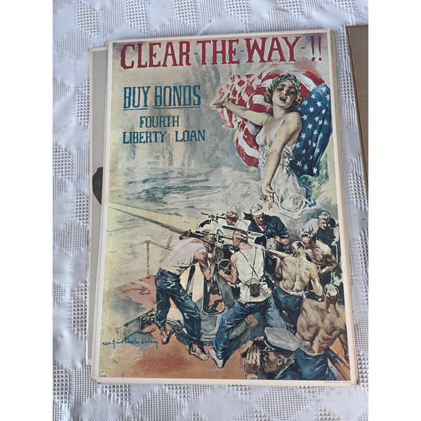 Vintage 1964 Reproduction U S Propaganda Posters War and Americana set of 8