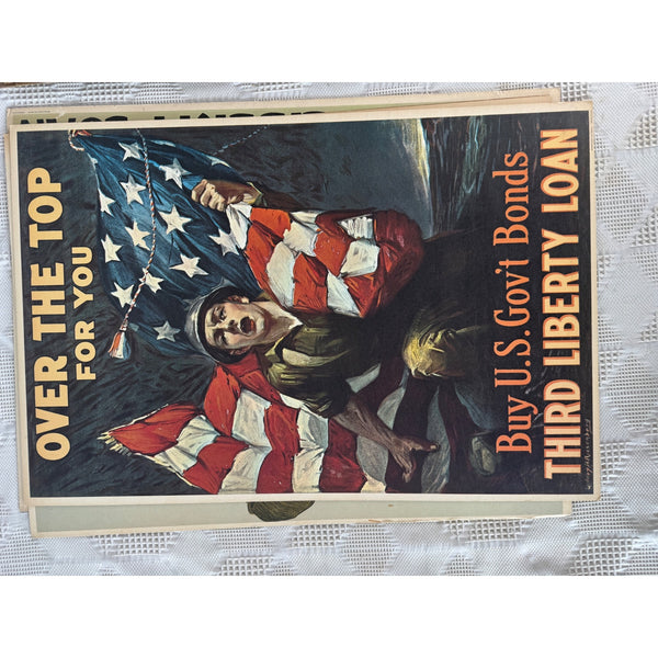 Vintage 1964 Reproduction U S Propaganda Posters War and Americana set of 8