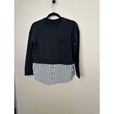 Forever 21 Women’s Black white Blouse 