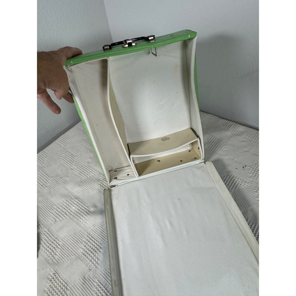 The World Of Barbie Doll Case 1968 Mattel Blue Green Vintage Storage With Handle