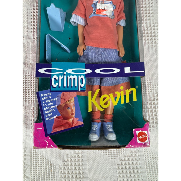 Cool Crimp Kevin Doll By Mattel 1993 With 2 Crimpers and Accessories 11549 NIB
