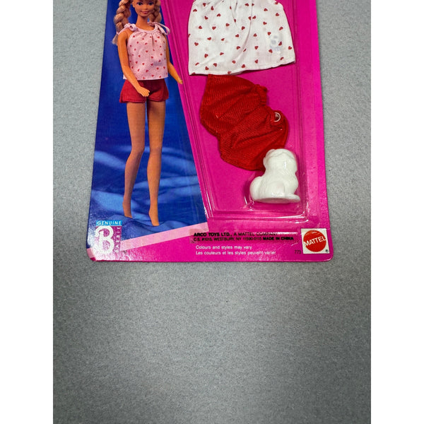 Barbie Dreamwear Mode Reverie Doll Outfit Heart Print Mattel Vintage 1990 NWB