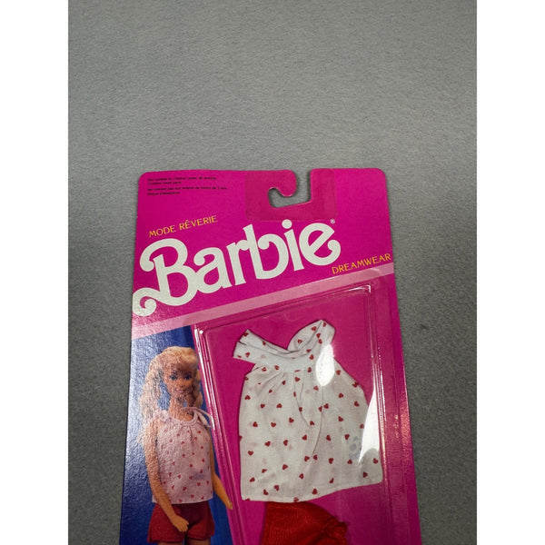 Barbie Dreamwear Mode Reverie Doll Outfit Heart Print Mattel Vintage 1990 NWB