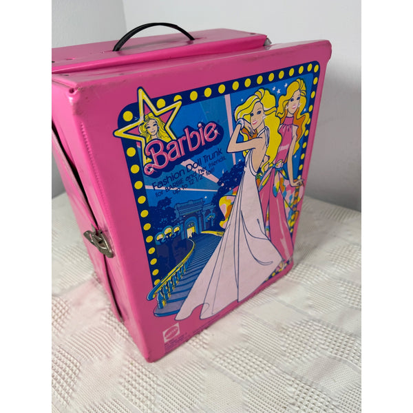 Vintage 1977 Barbie Fashion Doll Trunk by Mattel Pink Storage Carrying Case
