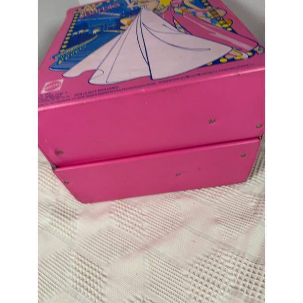 Vintage 1977 Barbie Fashion Doll Trunk by Mattel Pink Storage Carrying Case