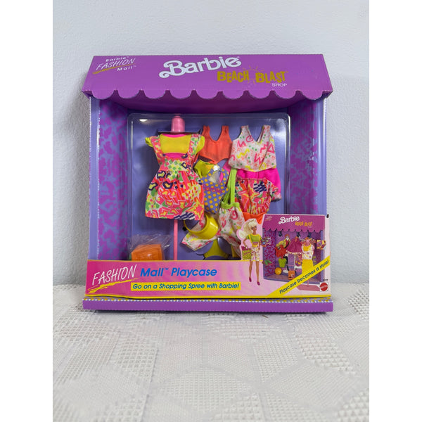 Barbie Beach Blast Fashion Mall Playcase 1991 Mattel Outfit Accessories 3099 NIB