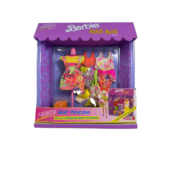 Barbie Beach Blast Fashion Mall Playcase 1991 Mattel Outfit Accessories 3099 NIB