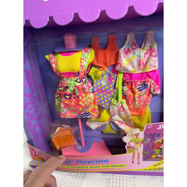 Barbie Beach Blast Fashion Mall Playcase 1991 Mattel Outfit Accessories 3099 NIB