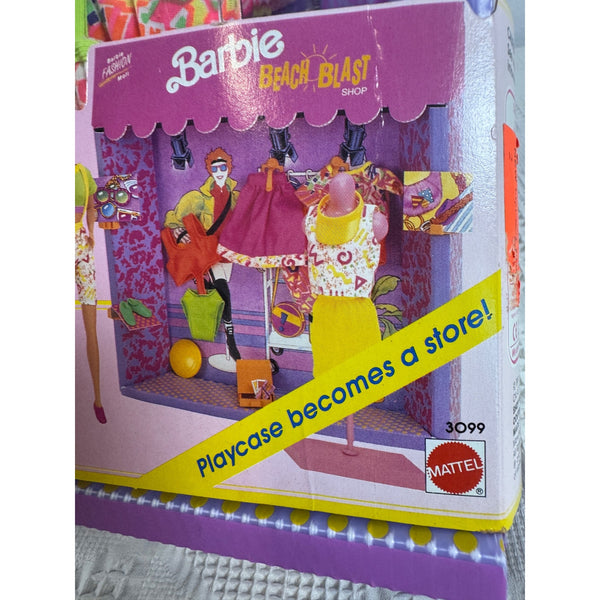 Barbie Beach Blast Fashion Mall Playcase 1991 Mattel Outfit Accessories 3099 NIB