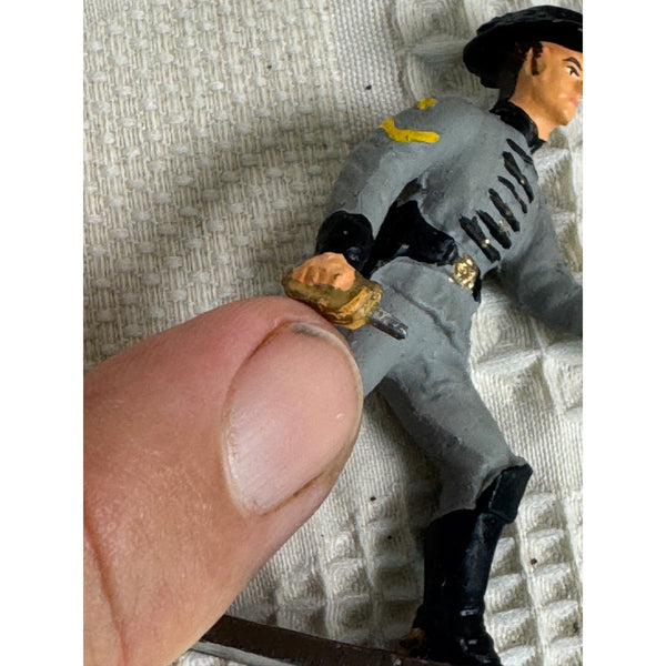 Vintage Treasure Chest Miniatures Confederate Cavalry Soldier Lead Figurine