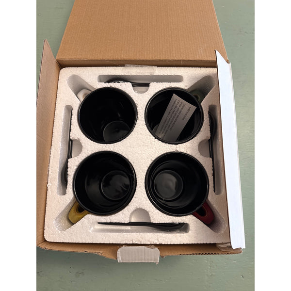 4 Piece Ceramic Coffee Mug Set
