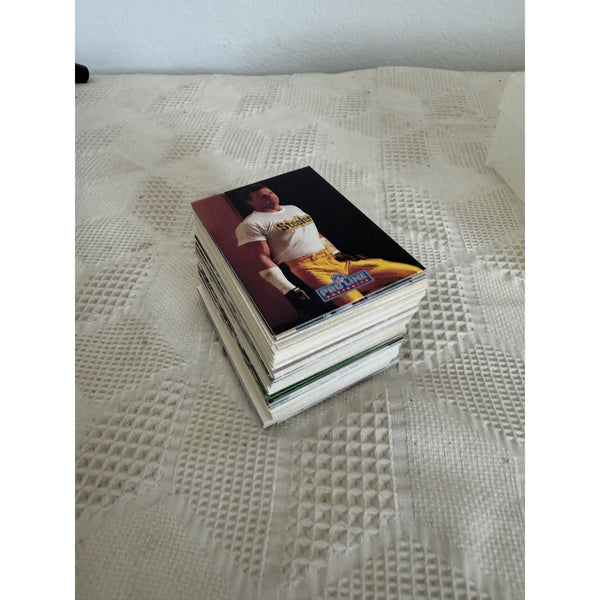 Lot Of 1990s Football Trading Cards Featuring Mixed Group NFL Teams and Players