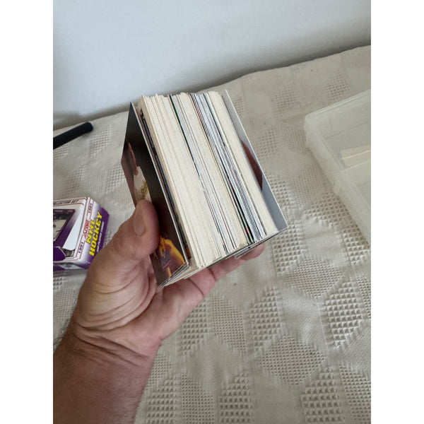 Lot Of 1990s Football Trading Cards Featuring Mixed Group NFL Teams and Players