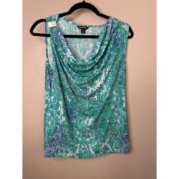 George Womens Teal Blouse