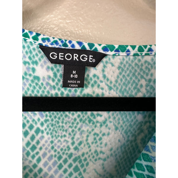 George Womens Teal Blouse