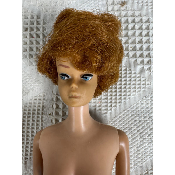 Barbie Doll Vintage Mattel 1962 Red Bubble Cut Hair Japan Collectible