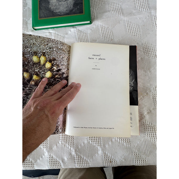 Encore More Faces and Places by James Sloan 1978 Photography Book Signed
