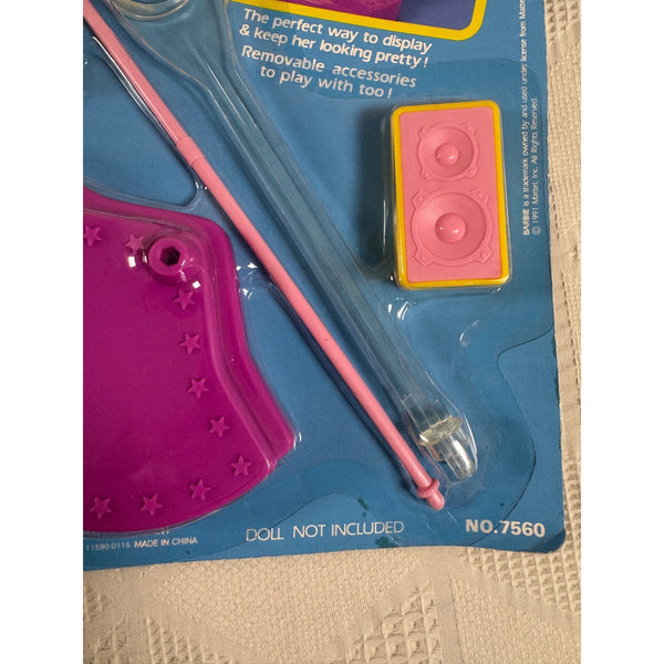 Barbie Play N Display Doll Stand Video Star 1991 Mattel 7560 NIB