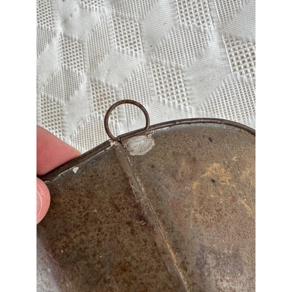 Primitive Antique Metal Milk Strainer w Mesh Screen Rustic Dairy Farmhouse Decor