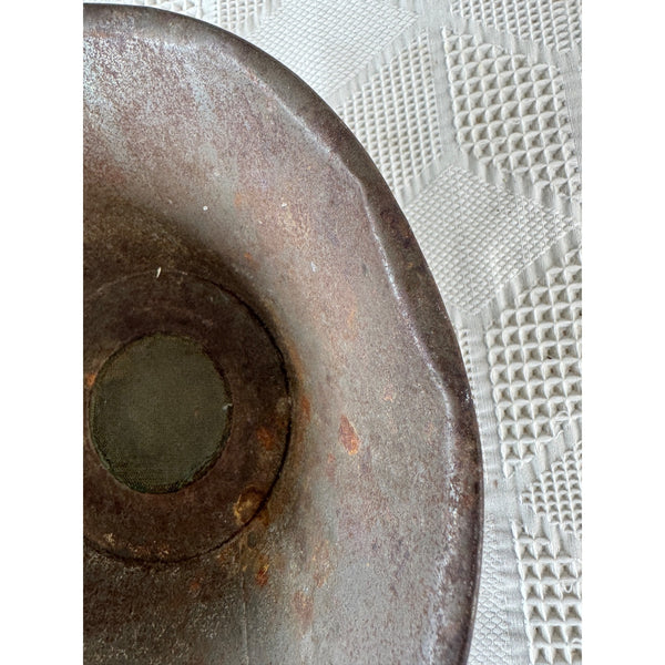 Primitive Antique Metal Milk Strainer w Mesh Screen Rustic Dairy Farmhouse Decor