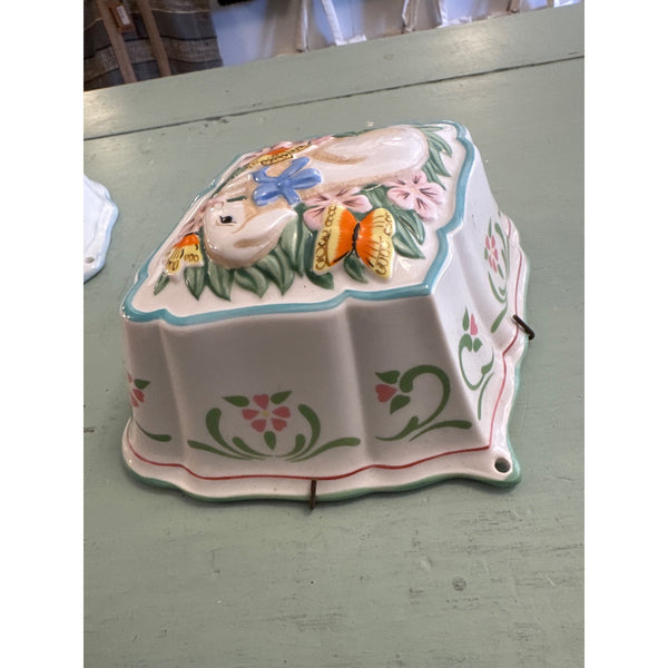 Le Cordon Bleu The Franklin Mint Ceramic Lamb Mold Wall Decor 1986 w Lamb