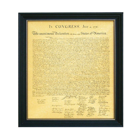 18-3/4" Framed Declaration of Independence