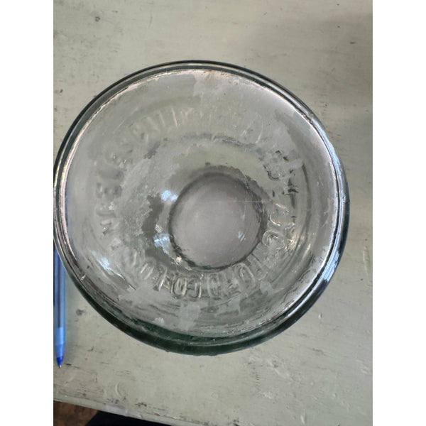 Mission Bell Mason Jar Clear Glass With Lid By W I Latchford Los Angeles Vintage