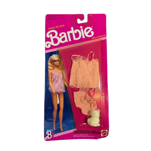 Barbie Dreamwear Mode Reverie Fashion Set Barbie Mattel Pink Lace Outfit NWB